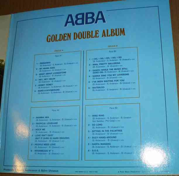 LP - vinyl  ABBA / GOLDEN DOUBLE ALBUM, Polar Music (1976)  - foto 3