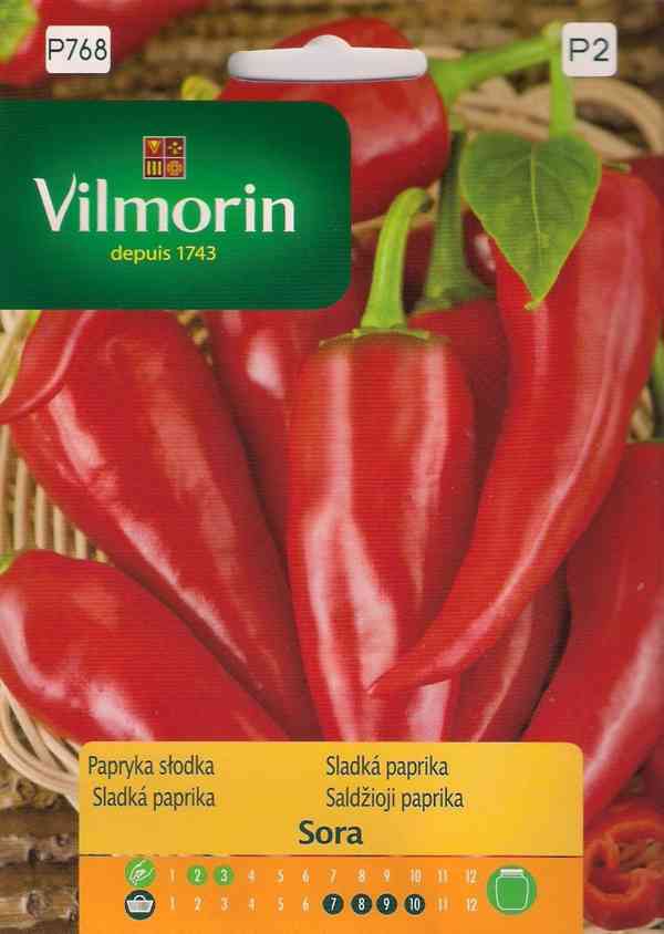 Nepálivá červená paprika "kozí roh" Sora - dvojice - foto 3