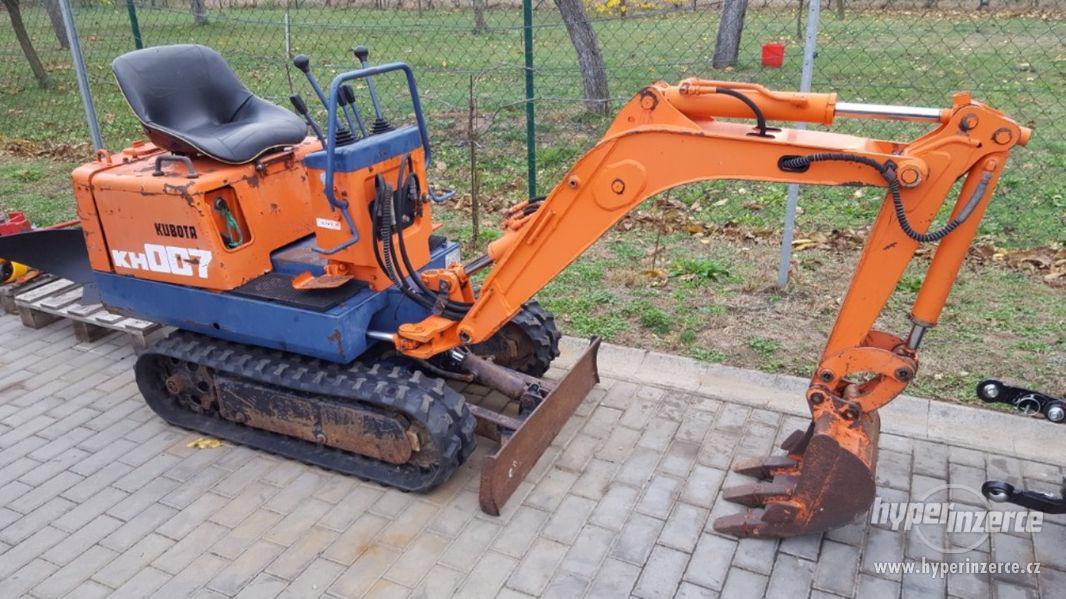 Vykopove prace s minibagrem kubota kh007 - foto 1