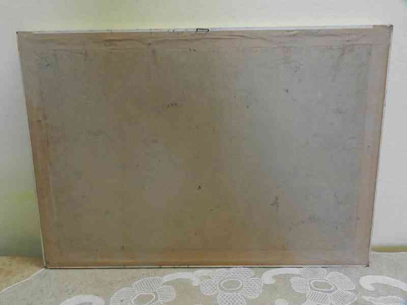 Hezký starý Obraz Ležící Akt Čechy Signováno  - foto 5