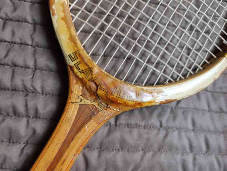 Starožitná tenisová raketa SLAZENGER - foto 4