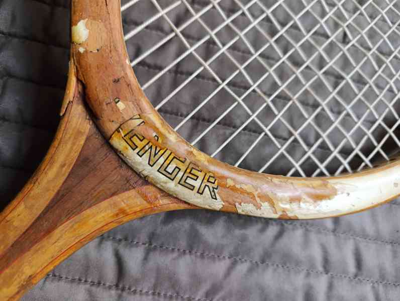 Starožitná tenisová raketa SLAZENGER - foto 5