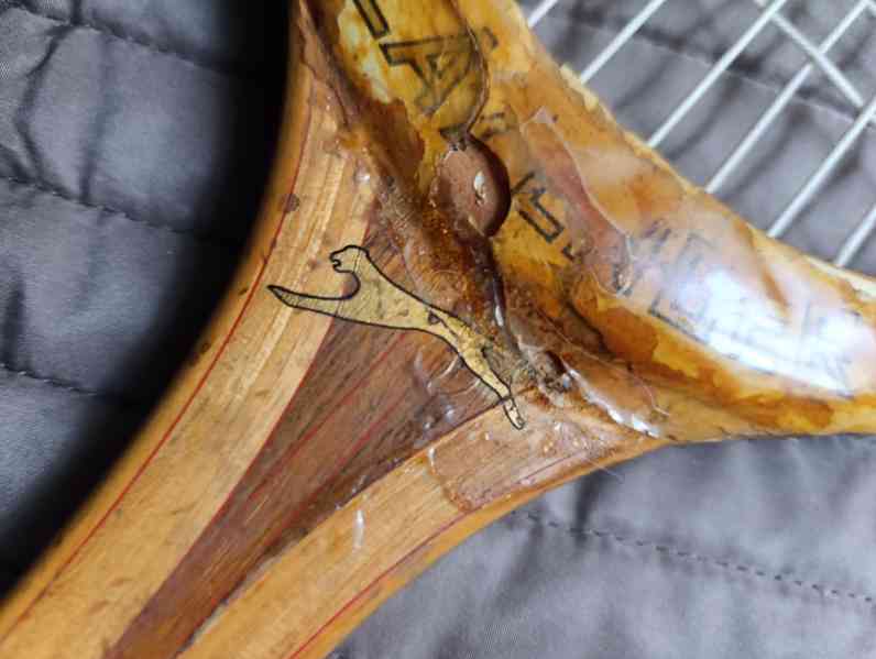 Starožitná tenisová raketa SLAZENGER - foto 3