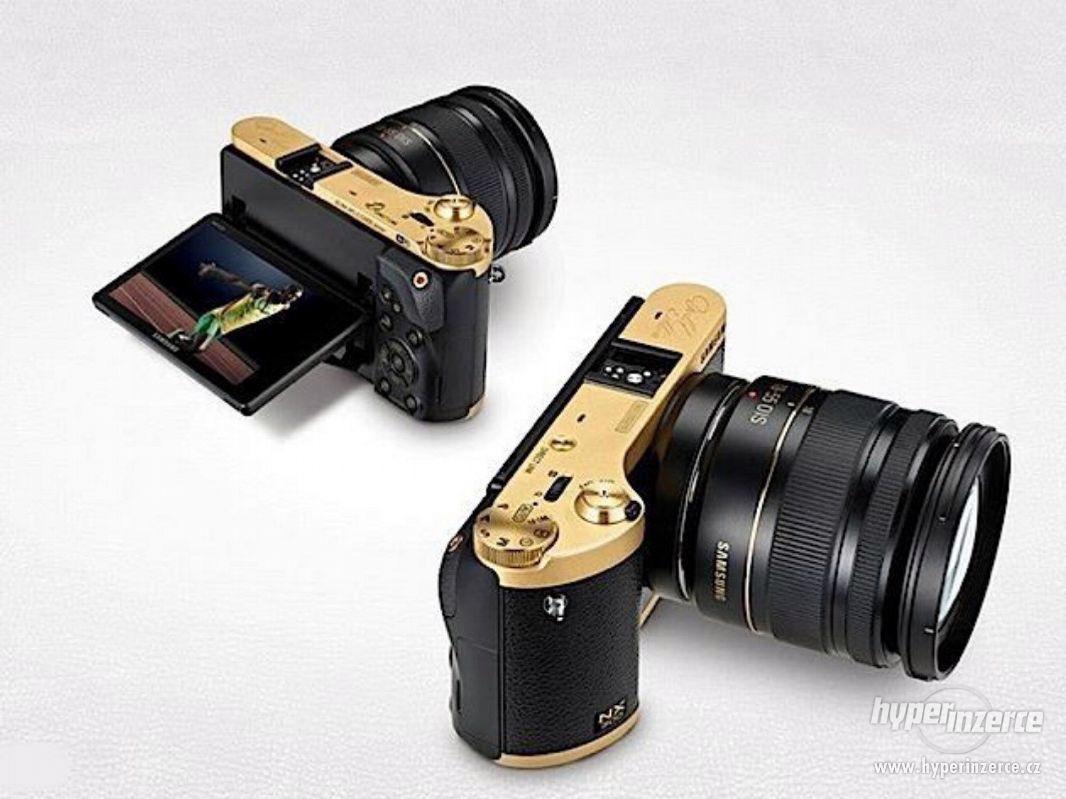 Speciální edice Samsung NX300 Systemkamera Gold - foto 1