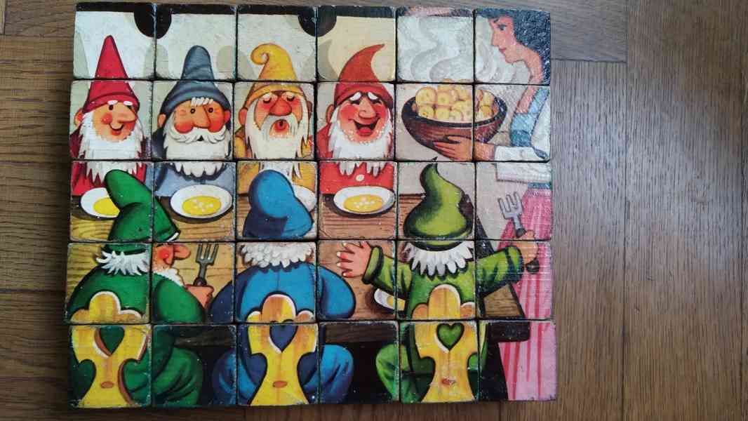 Retro kostky Sněhurka, Kubašta  - foto 4