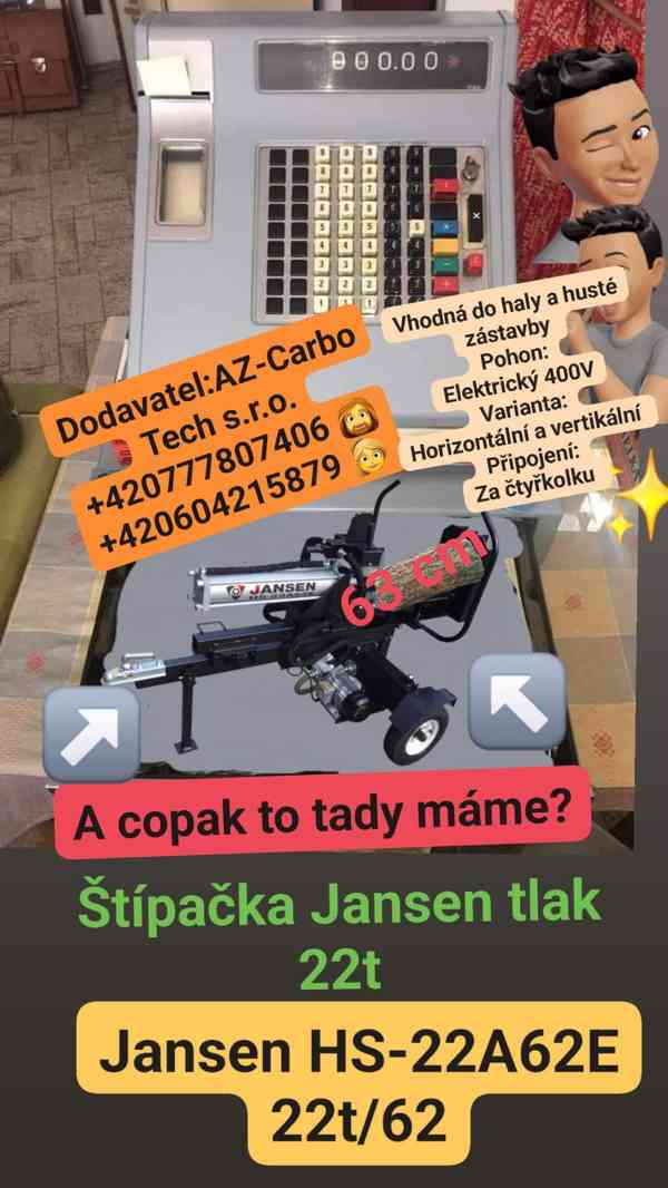 Jansen HS-22A62E 22t/62 štípačka  - foto 17