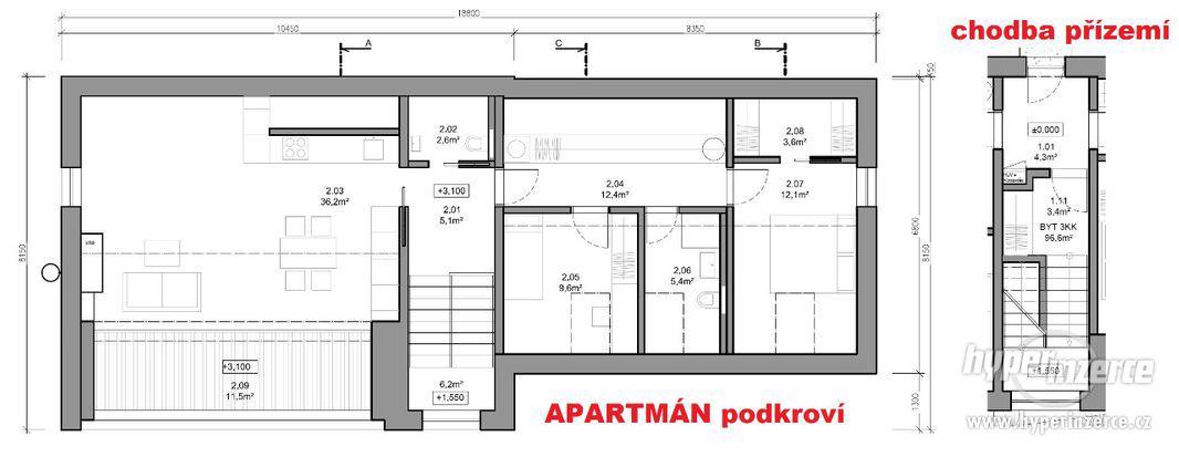 Nabízíme k prodeji 3 nové byty v obci Hertvíkovice Trutnov - foto 7