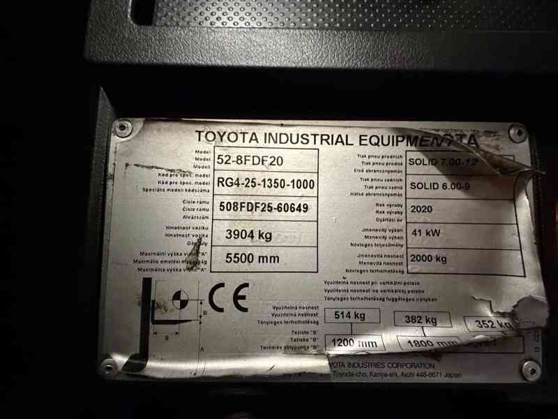 Vysokozdvižný vozík Toyota, 52-8FDF20. Teleskopické vidlice - foto 9