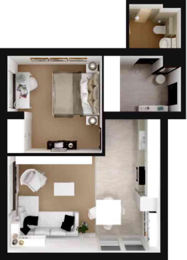 Pronájem bytu 2+kk 49,5 m², Boženy Němcové 2065, Čáslav - foto 3