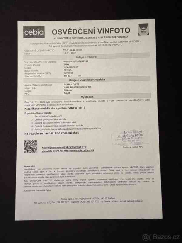 BMW Řada 3 3,0 330ci - PERFEKTNÍ STAV - foto 3
