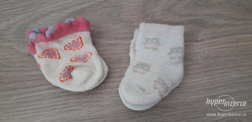1174 - novorozenecké ponožky - foto 1