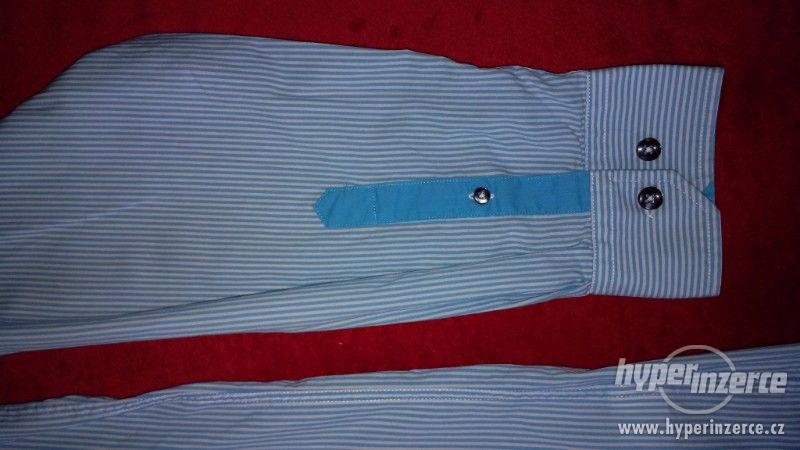 Pánská košile Celio modro-bílá - foto 3
