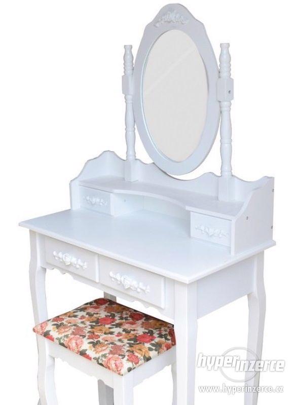 Toaletní stolek, zrcadlo, taboret VINTAGE - foto 2