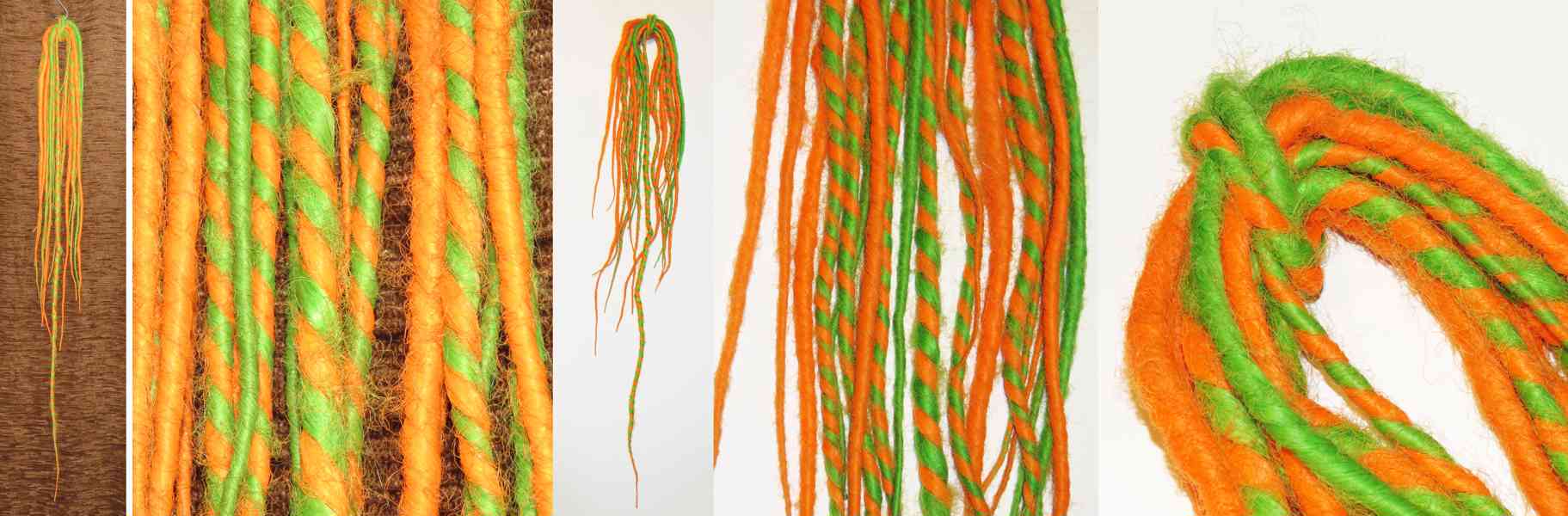 Dredy, prodlužování vlasů, rasta copánky, extravagantní účes - foto 4