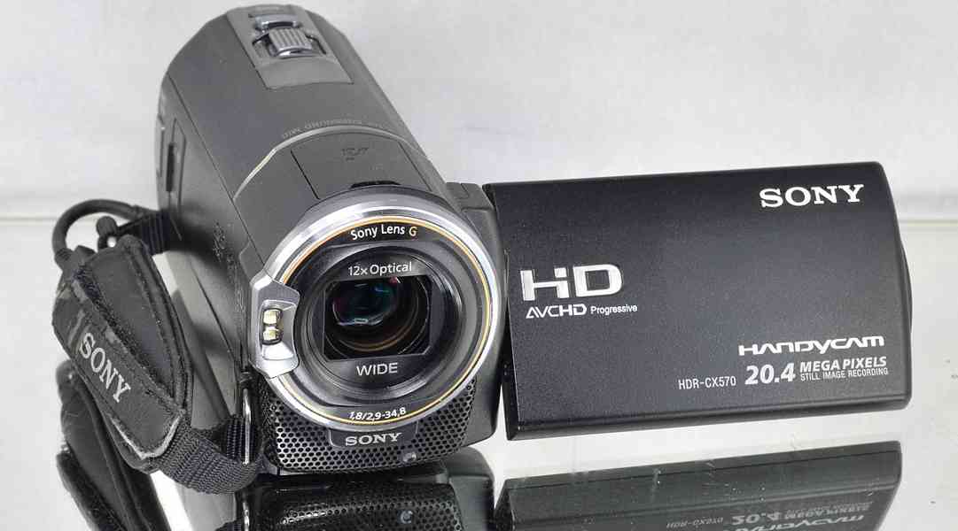 Sony HDR-CX570E *CMOS 20,4MPix*Full HDV 50p*brašna - foto 4