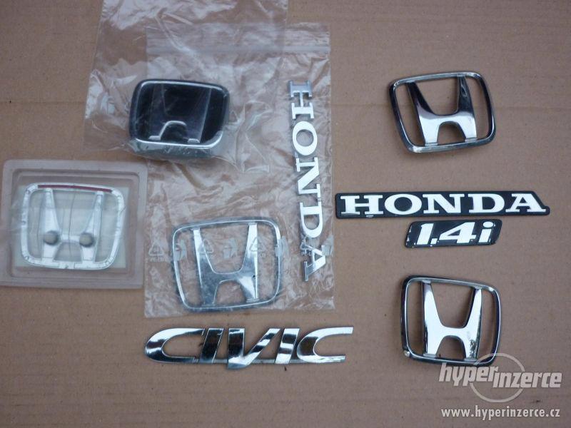 Honda znaky, typy, emblemy, lišty - foto 1