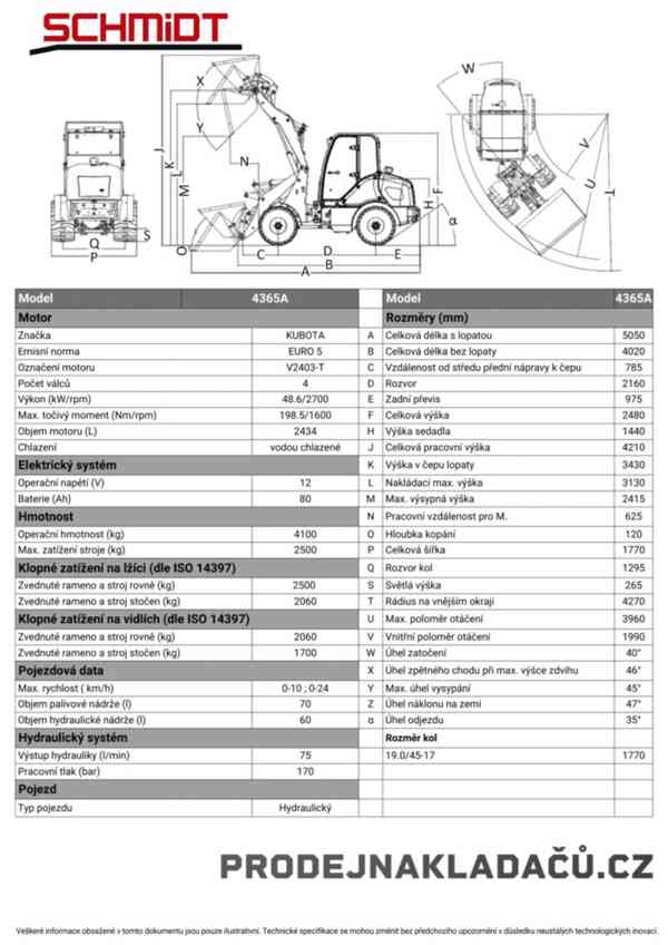 kloubový nakladač, model 4365A - foto 4
