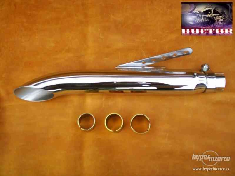 Laděné koncovky výfuků na chopper-univerzální,nové - foto 1