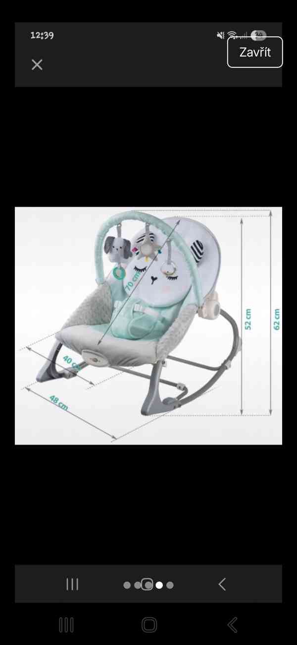 Vibrující lehátko pro miminko - foto 4