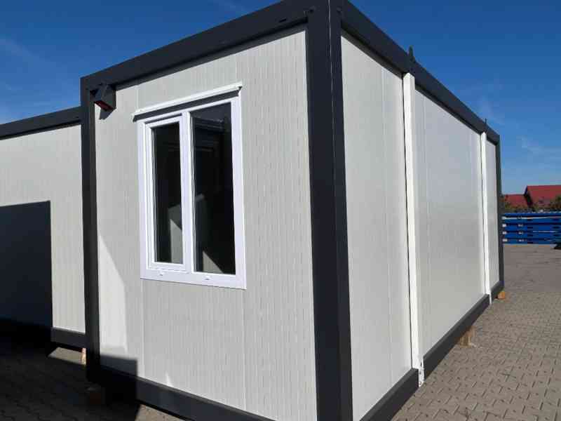Obytný kontejner 6 × 2,4 m – v demontu, 1× okno + 1× dveře  - foto 5