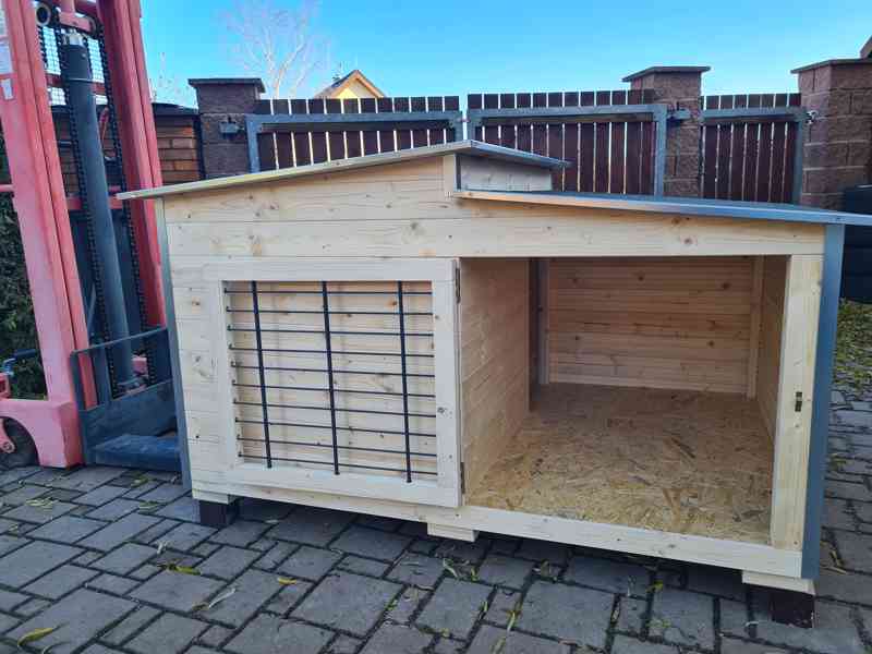 Zateplená psí bouda s předsíňkou, 6 velikostí - foto 4