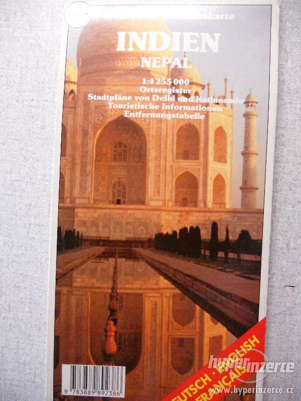 Prodám originální mapu Indie - Nepál - foto 1
