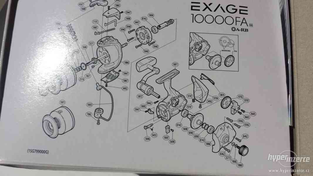 Prodám dva kusy navijáků Shimano EXAGE 10000FA - foto 4