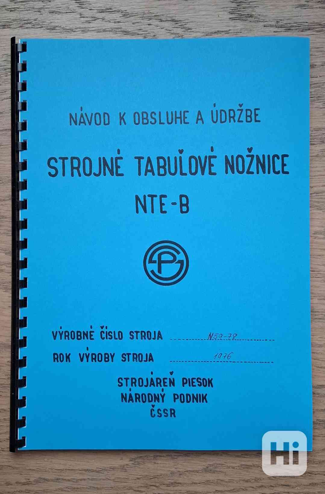 Návod nůžek NTE-B - foto 1