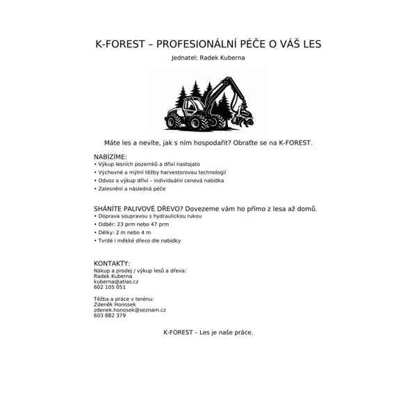 Prodej lesa / dříví / lesní služby - foto 7