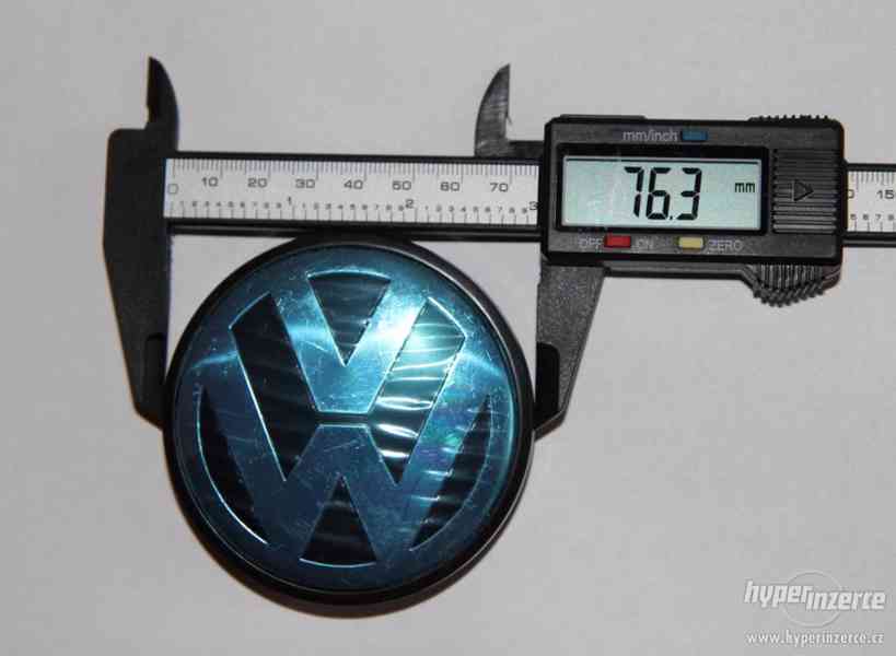 Volkswagen pokličky do středu kol - 76 mm Sada 4 ks - foto 8