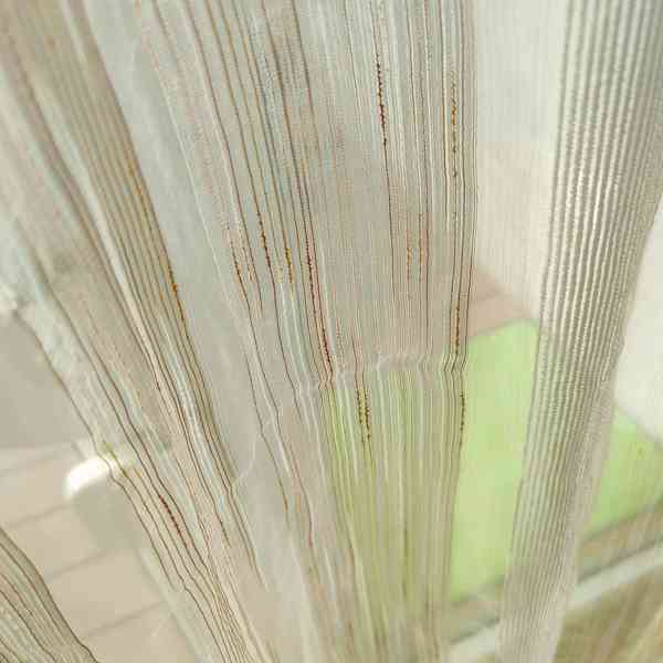 Záclona s naskládaným olůvkem, bílá, 250 x 500 cm - foto 3