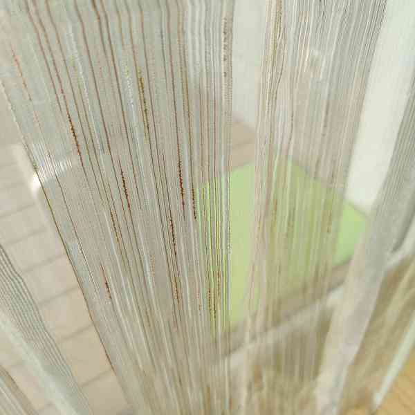 Záclona s naskládaným olůvkem, bílá, 250 x 500 cm - foto 2