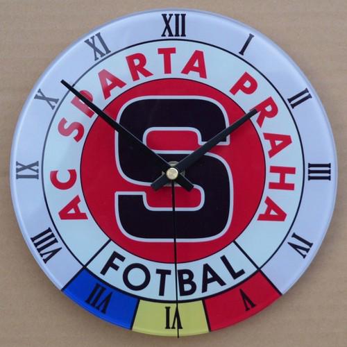 Skleněné hodiny SPARTA PRAHA Fotbal - foto 1