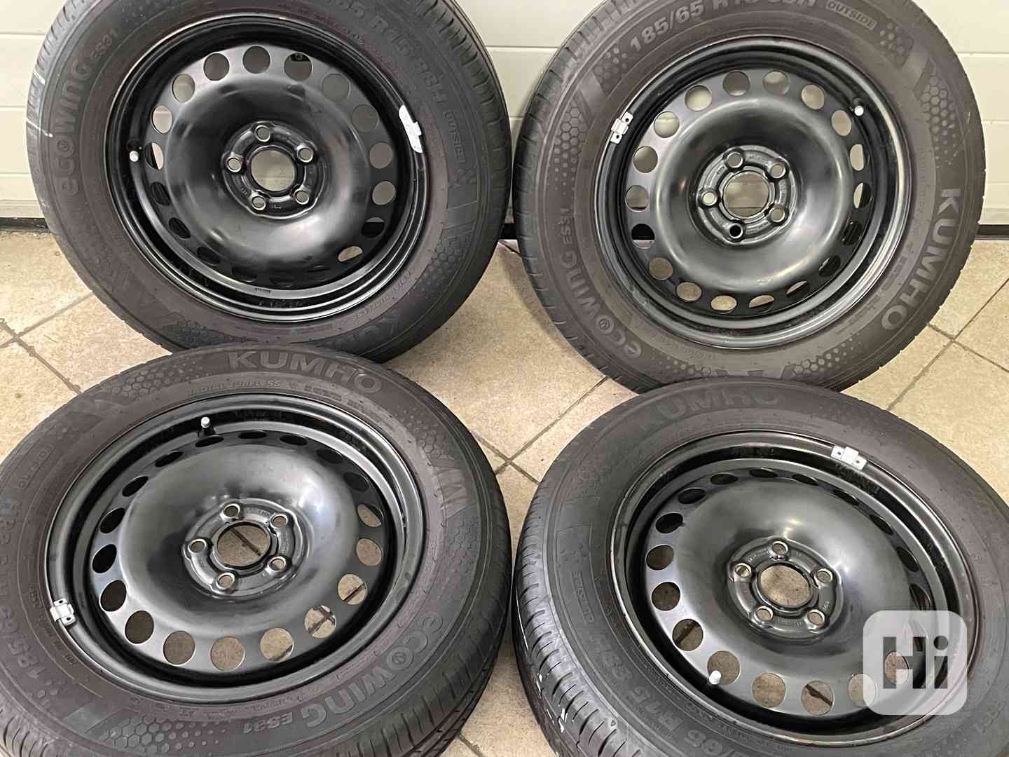 Letní 5x100 6,5J et40 Volkswagen,Škoda 185/65 R15  - foto 1