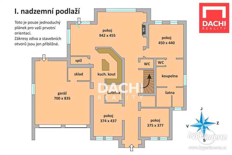 Prodej rodinného domu 7+kk s dvojgaráží a zahradou o výměře 1610m2 v obci Senohraby, okr. Praha - Vý - foto 5