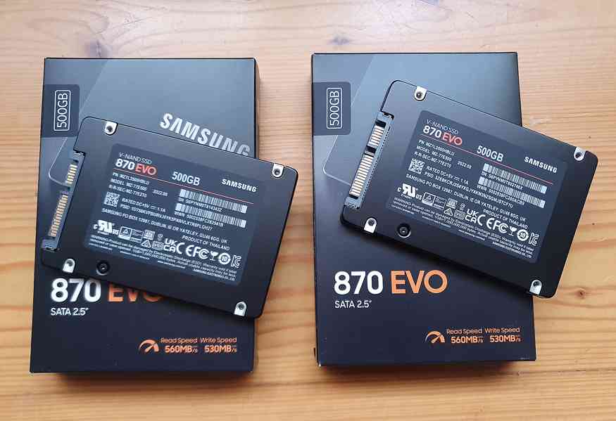 SSD disk Samsung EVO 870 SATA 500GB - 2ks, plně funkční - foto 3