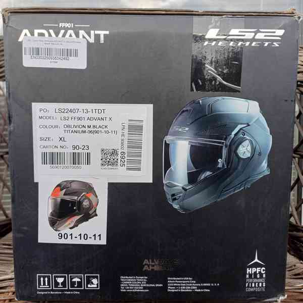 Silniční překlápěcí přilba LS2 Advant X Oblivion - foto 9