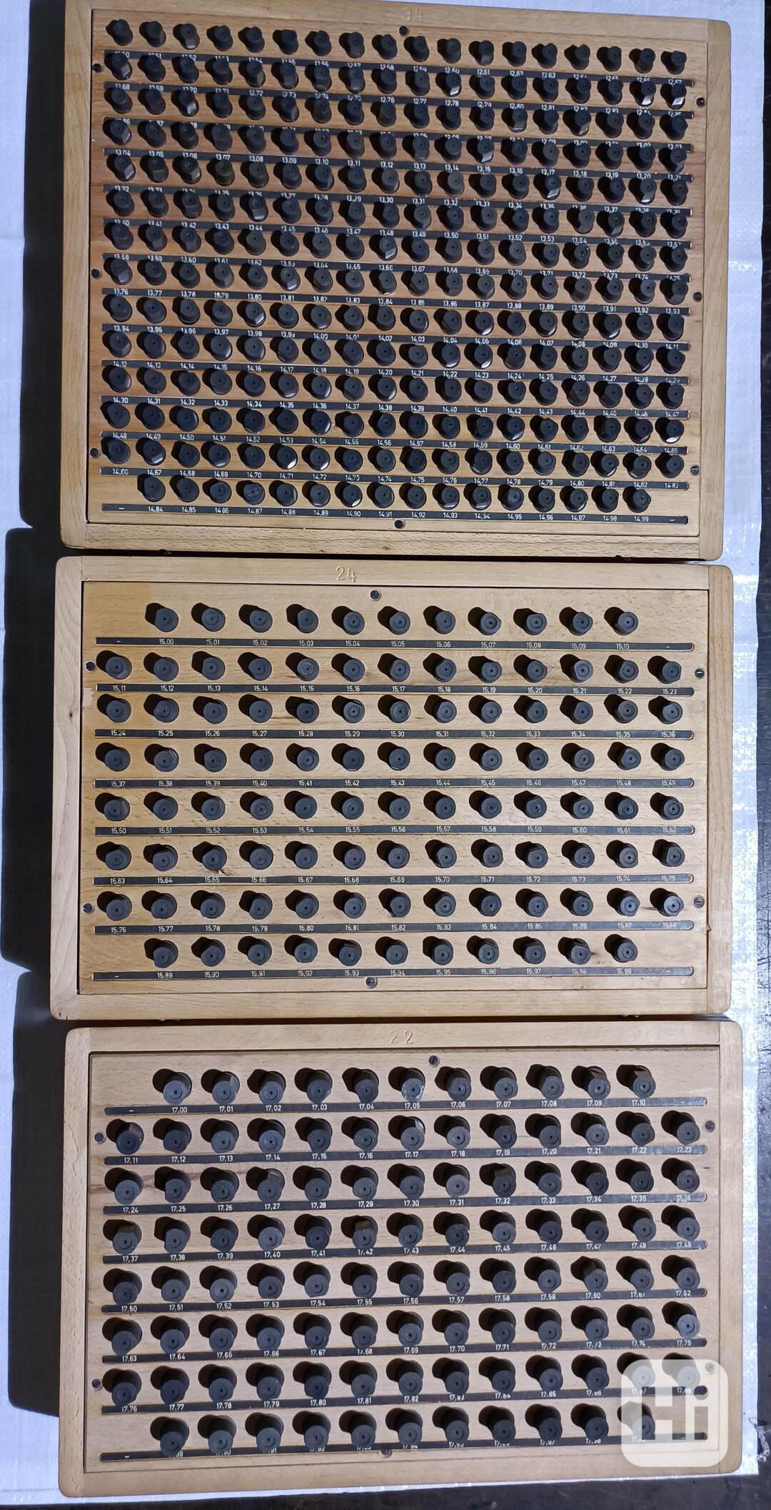 Sada kontrolních trnů, válečkové měrky / doklad - foto 1