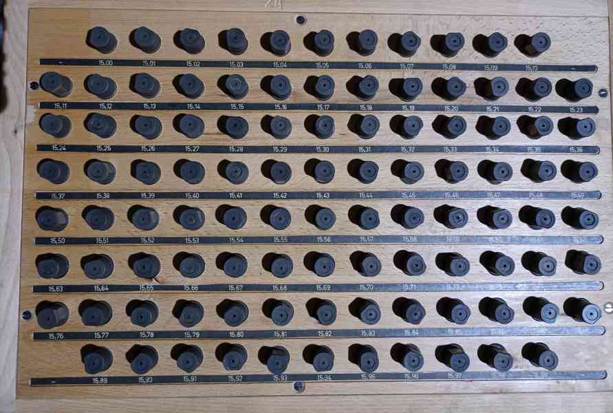 Sada kontrolních trnů, válečkové měrky / doklad - foto 5