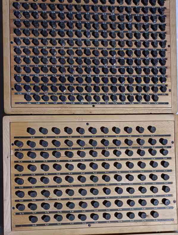 Sada kontrolních trnů, válečkové měrky / doklad - foto 3