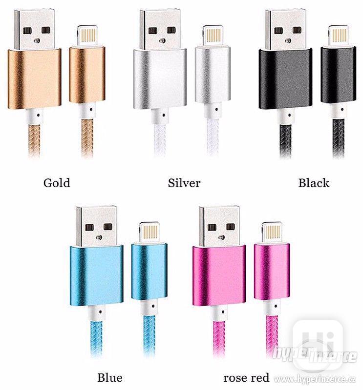 Nabíječka / datový USB kabel pro iPhone 5, 6 a 7 - foto 1