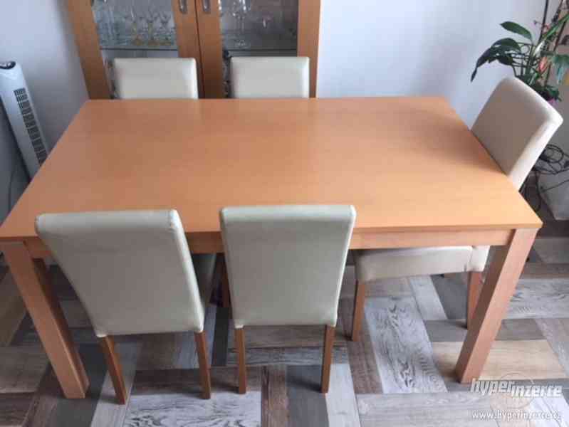 Jídelní stůl + 5 židlí - foto 6