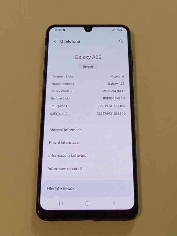 Mobilní telefon Samsung Galaxy A22 128/6GB - foto 3