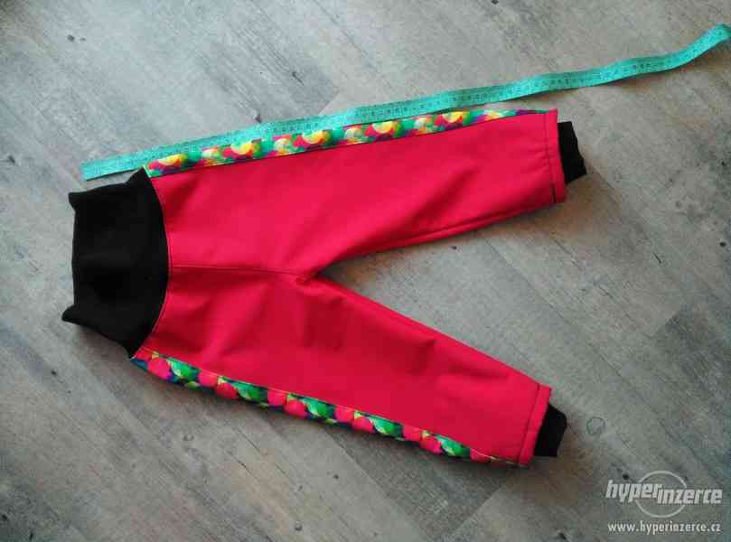 Softshellové kalhoty zimní,červené vel.cca 92 - foto 2
