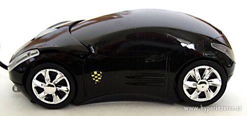 supr PC myš ve tvaru osob automobilu PORSCHE ČERNÁ - foto 3