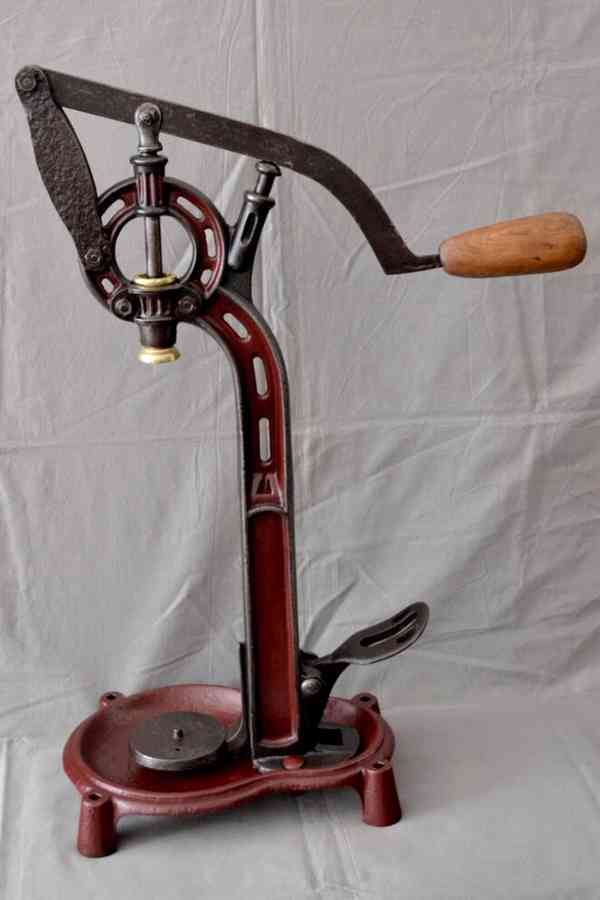 Velmi stará francouzska špuntovačka láhví, 70cm - foto 13