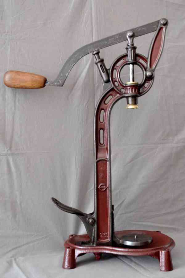 Velmi stará francouzska špuntovačka láhví, 70cm - foto 11