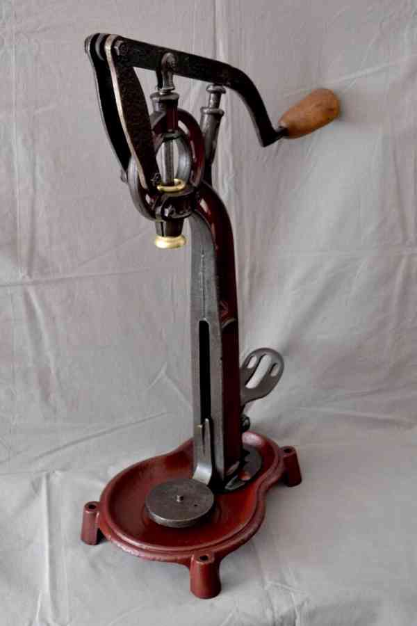 Velmi stará francouzska špuntovačka láhví, 70cm - foto 19