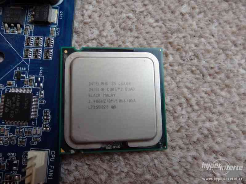 Intel Core 2 Quad 2,40GHz+chladič+HERNÍ deska ASROCK P5B-DE - foto 1