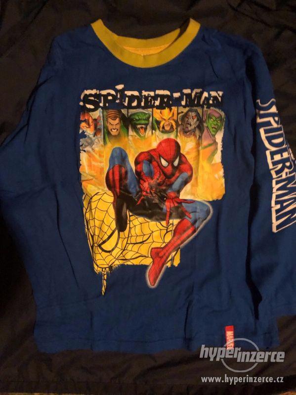 Modré tričko Spider-Man (Marvel) s dlouhým rukávem. - foto 1